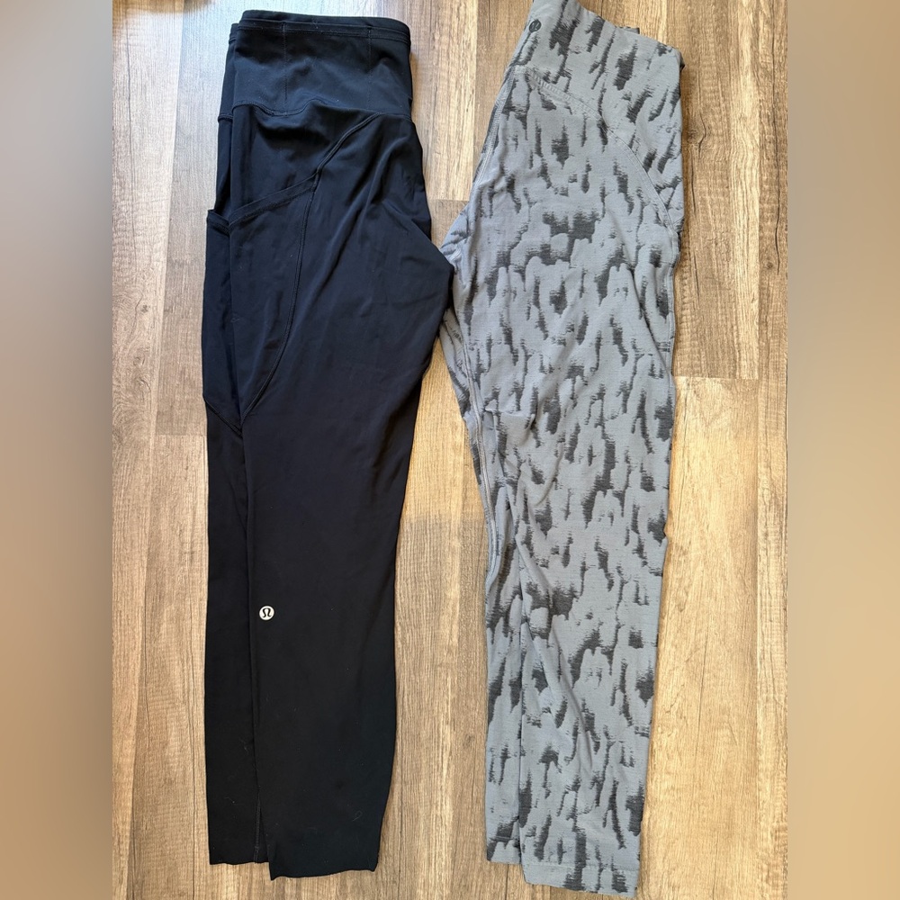 Lululemon Athletica Black Fast & Free 7/8 & instill bundle size women’s 8 EUC - Picture 6 of 9